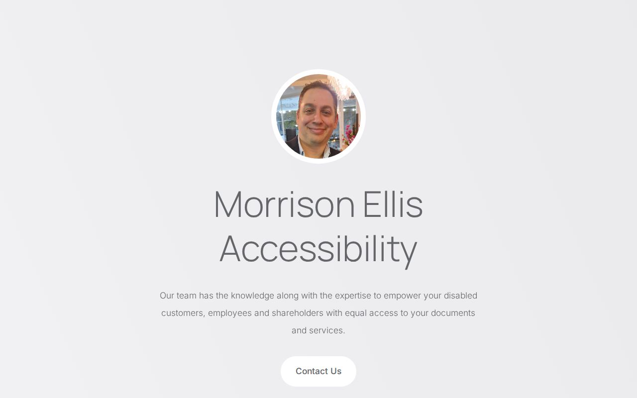 Morrison Ellis Accessibility | Accessible Documents Solutions